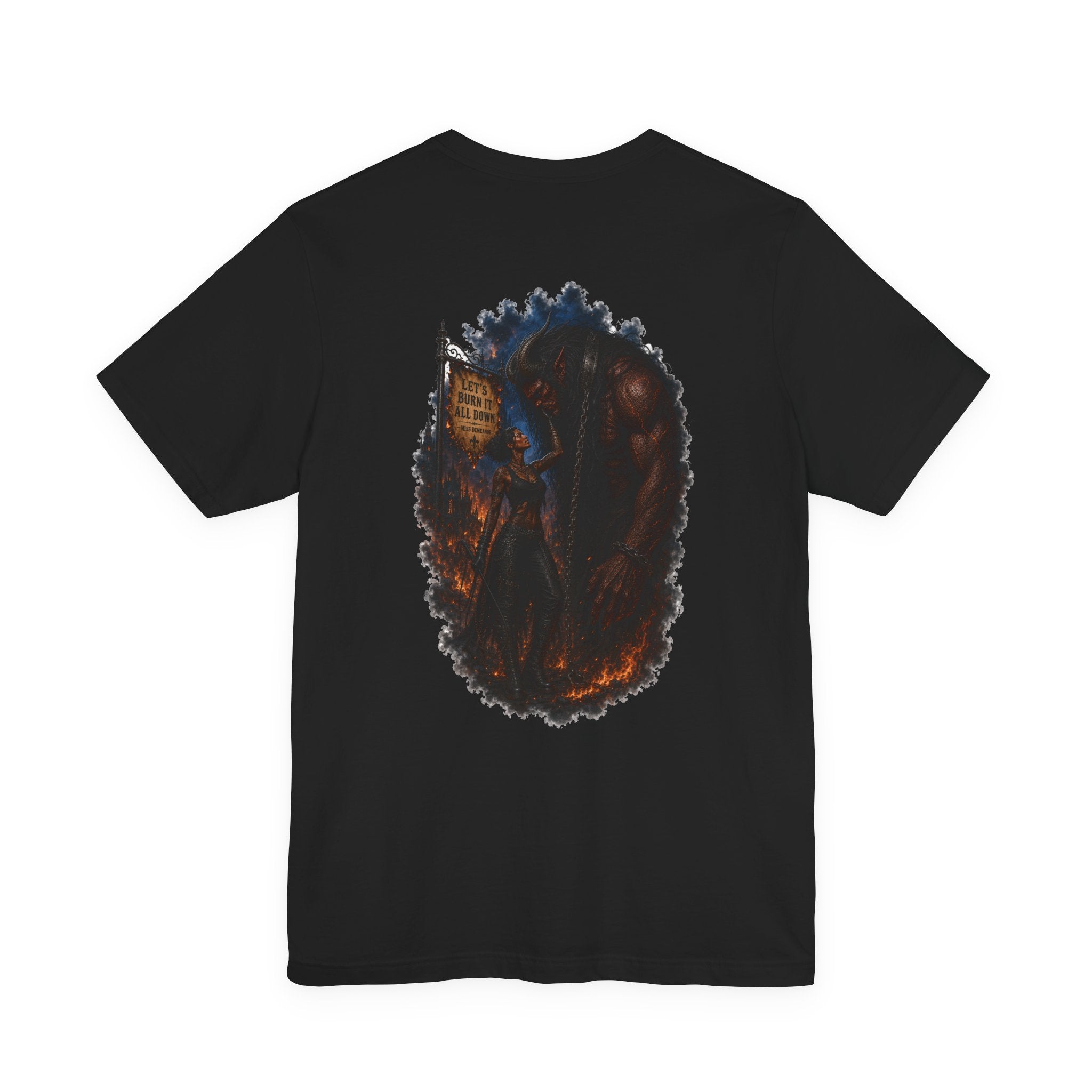 Tame the beast: burn it down- unisex graphic tee