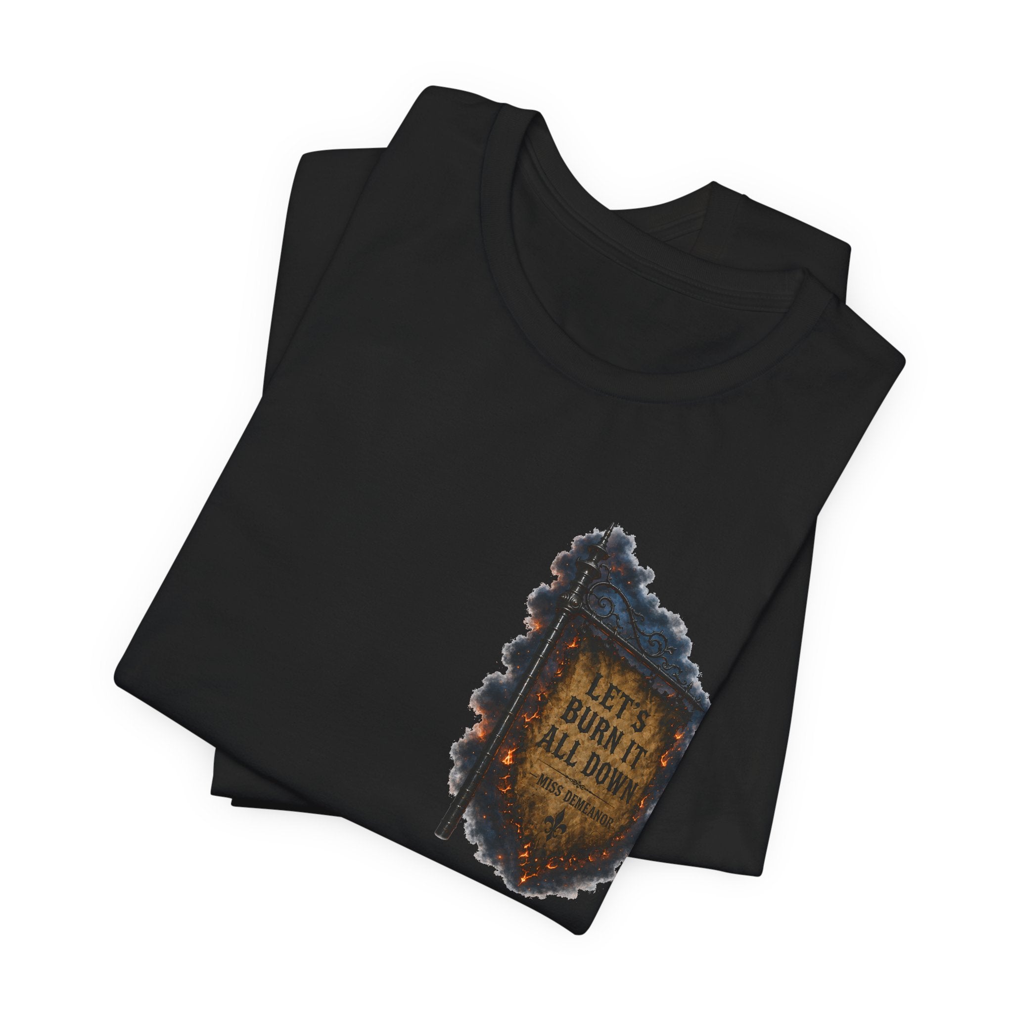 Tame the beast: burn it down- unisex graphic tee