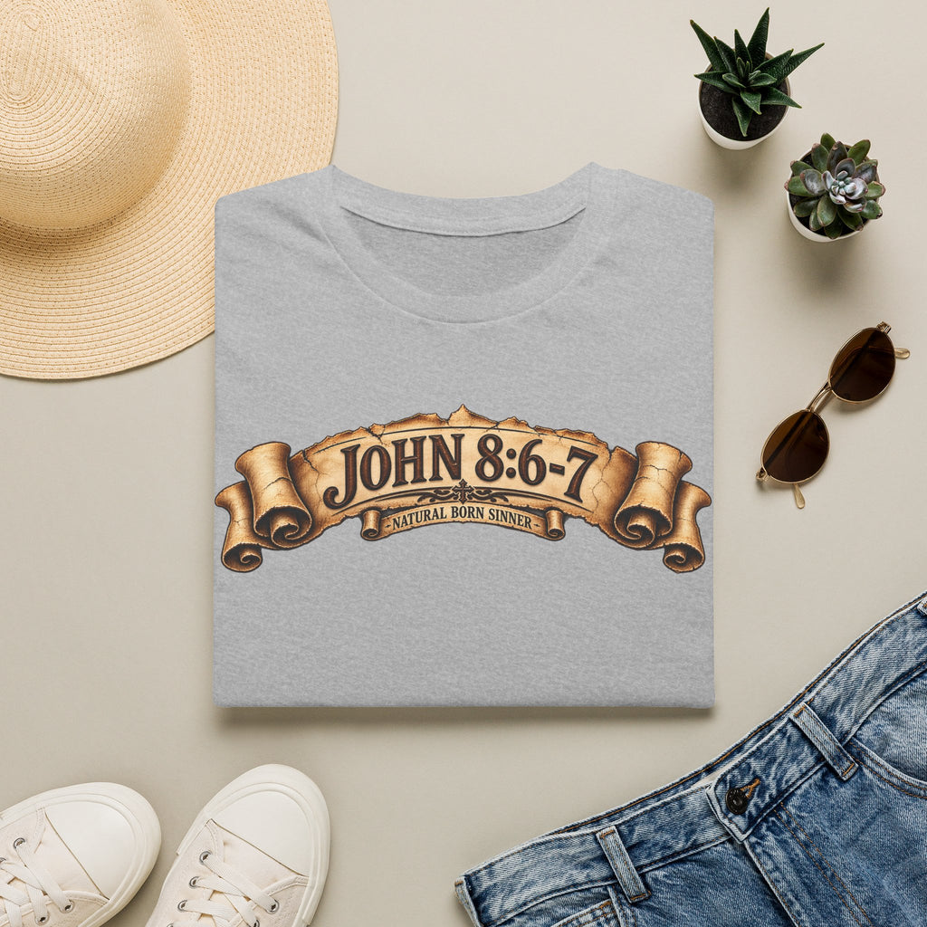 Let Him Cast the First Stone Graphic tee