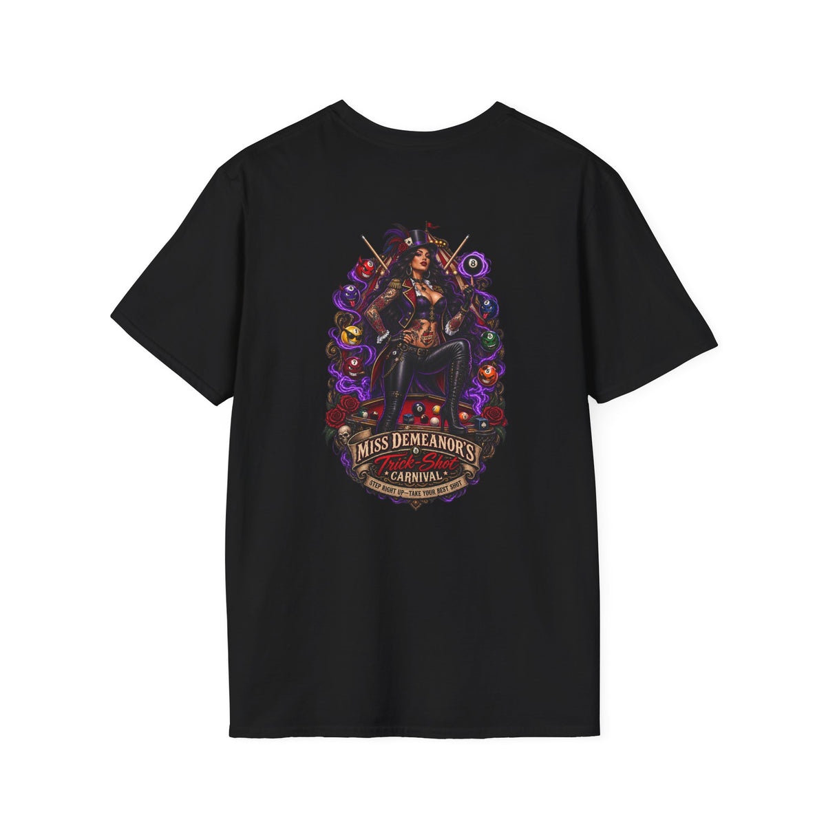 Miss Demeanor’s Trick-Shot Carnival Graphic tee