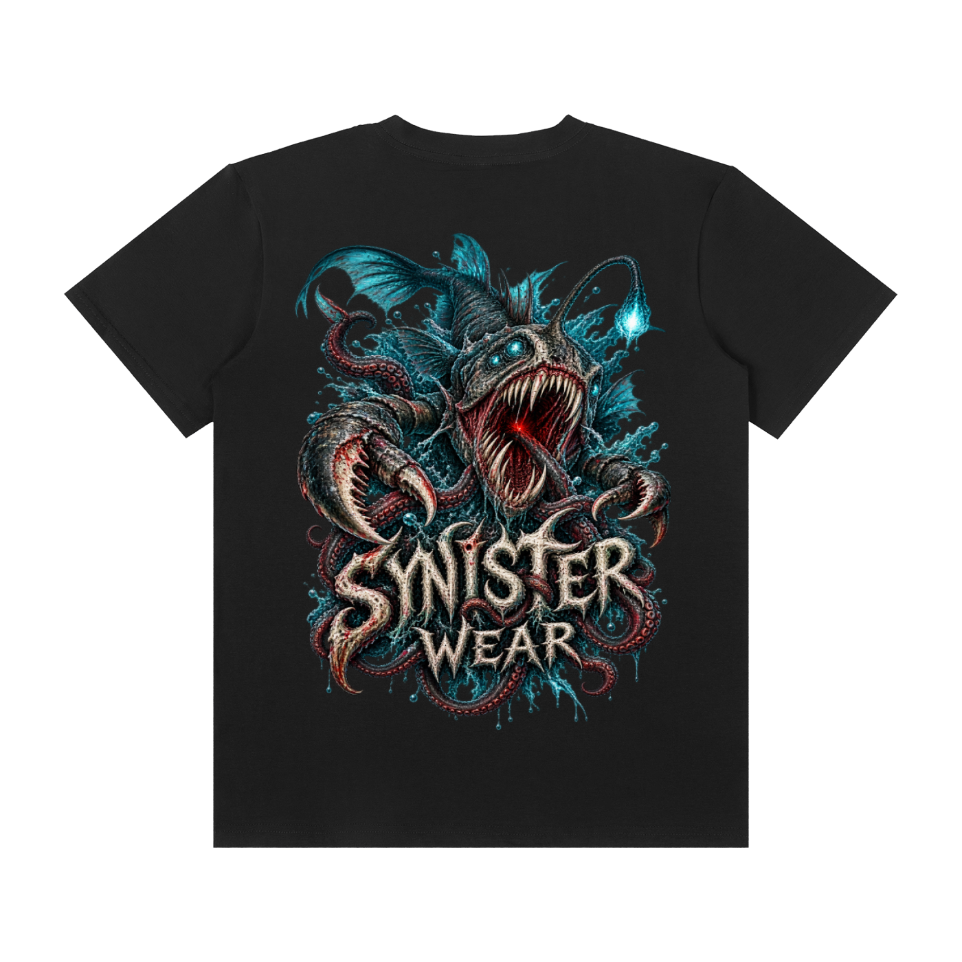 Something broke the surface - Synister wear ocean aliens premium graphic tee